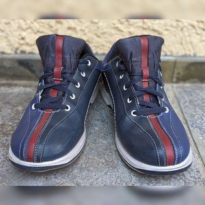 Men's Dexter B2415-18 Bowling Two-Tone Lace-Up Shoes, Blue/Red M 10